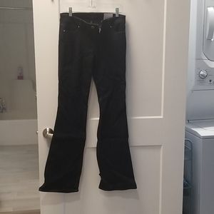 Dark denim skinny flare jeans